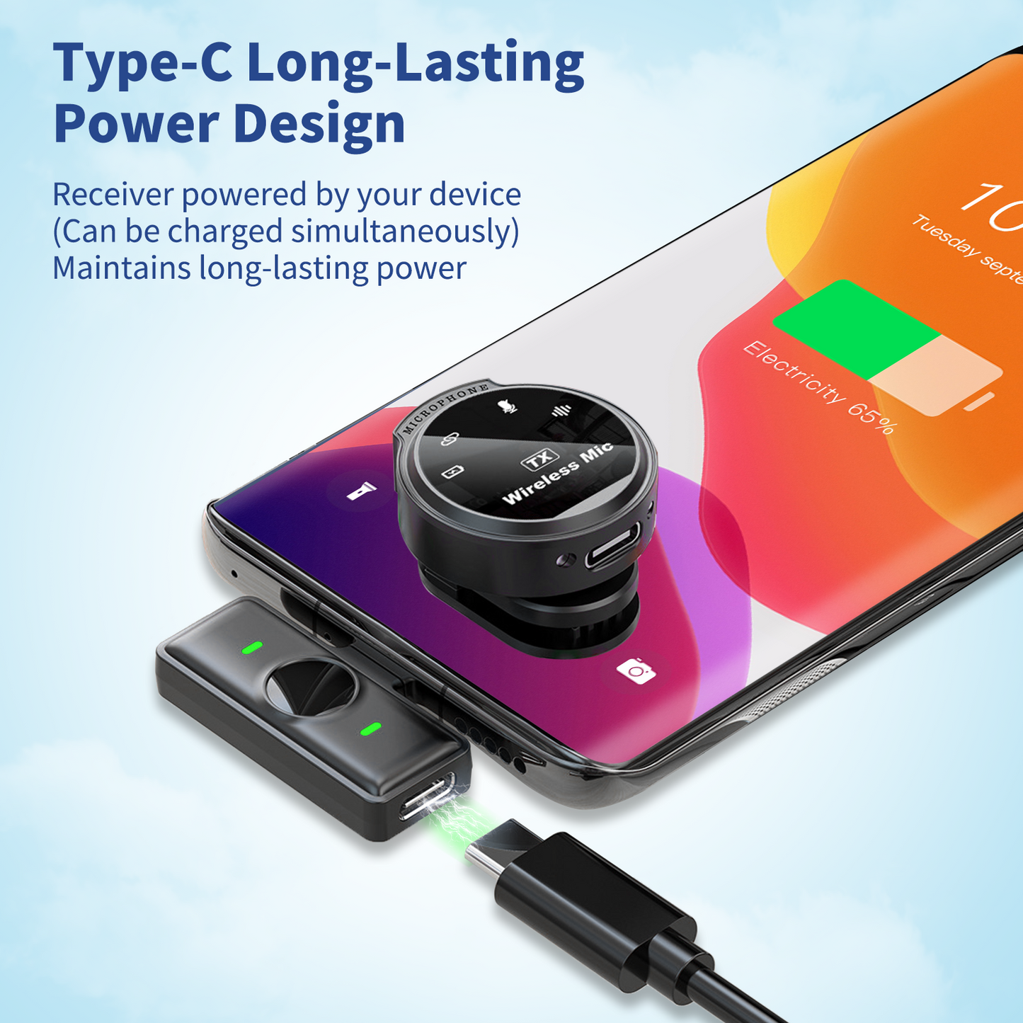 Microfone de lapela sem fio J6 Pro