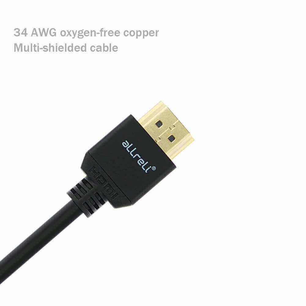Cabo HDMI para HDMI aLLreLi Ultra HD [Heavy Duty] de 6,6 pés [versão 4K HDMI 2.0] 