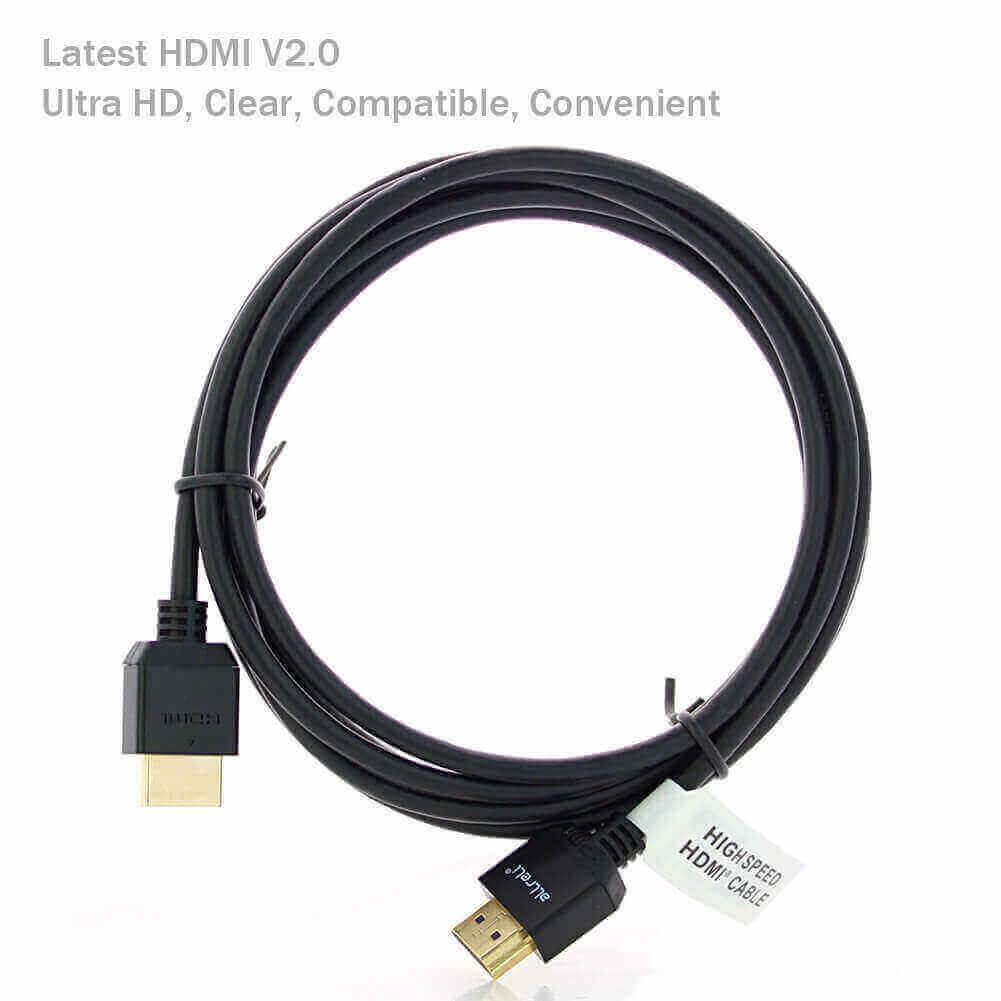 Cabo HDMI para HDMI aLLreLi Ultra HD [Heavy Duty] de 6,6 pés [versão 4K HDMI 2.0] 